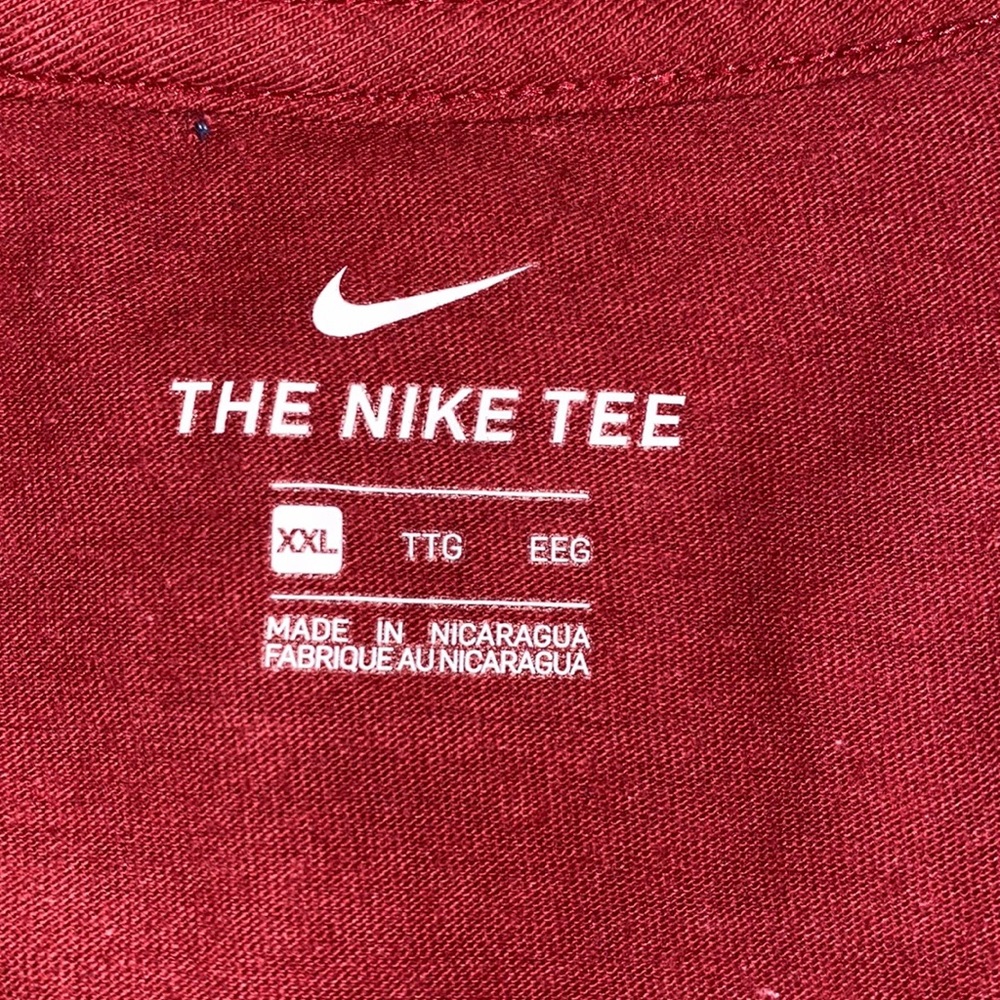 Nike Crimson Red Crew Cut Shirt - Picture 3 of 3